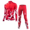 Löffler Langlauf ski suit WorldCup 2023 rood-wit